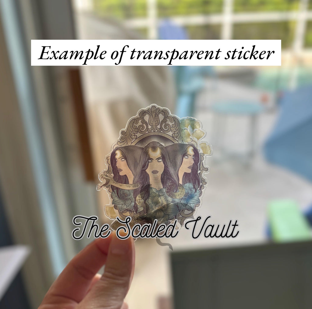 Transparent Holographic Laminated Stickers ACOTAR bundle