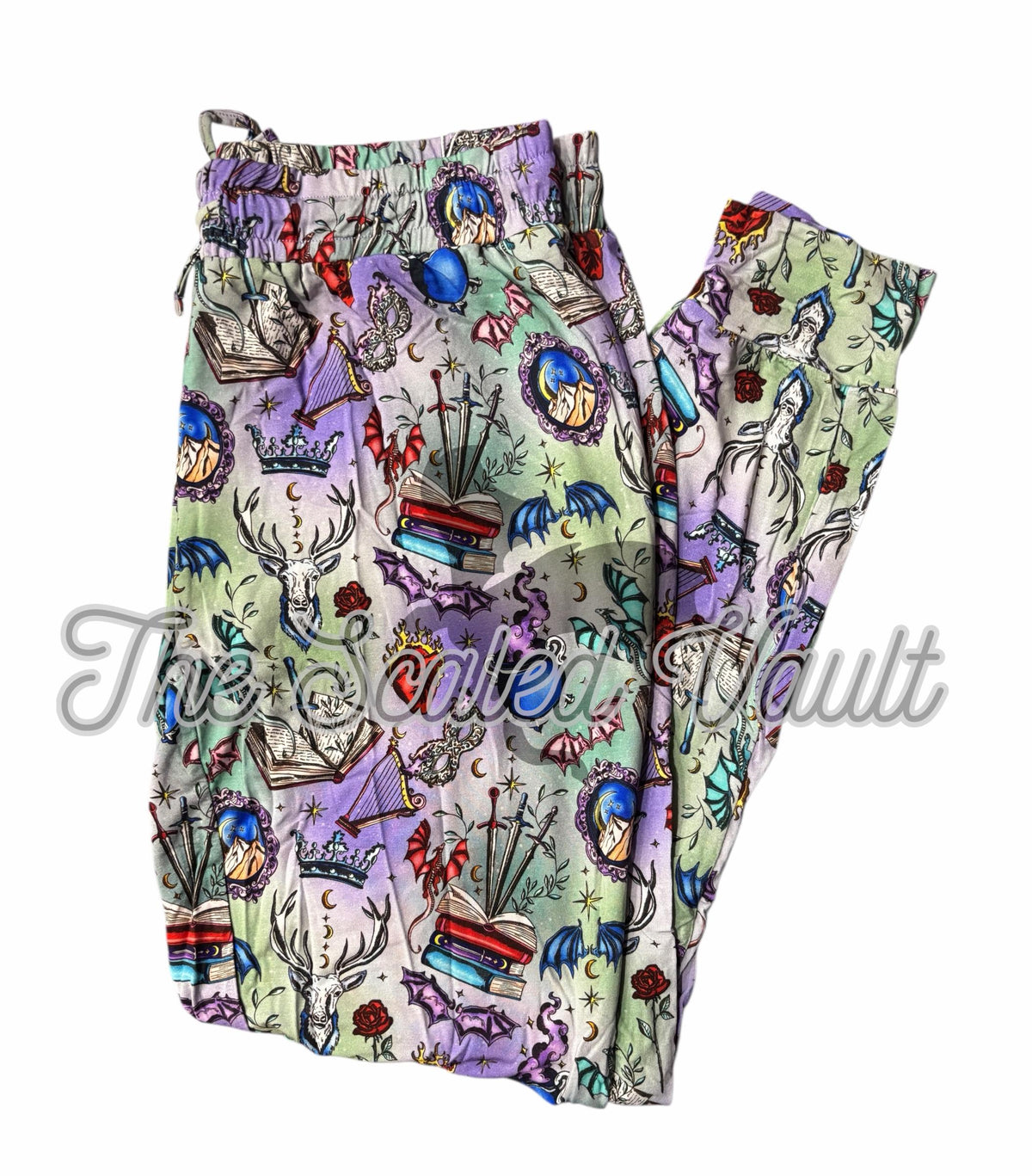 Adult Bamboo Joggers Pastel Fantasy Romance Medium
