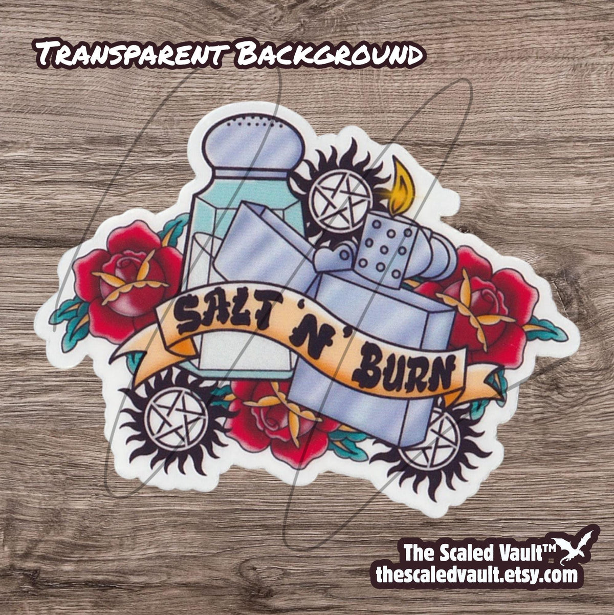 Supernatural Sticker, laminated transparent (multiple options)