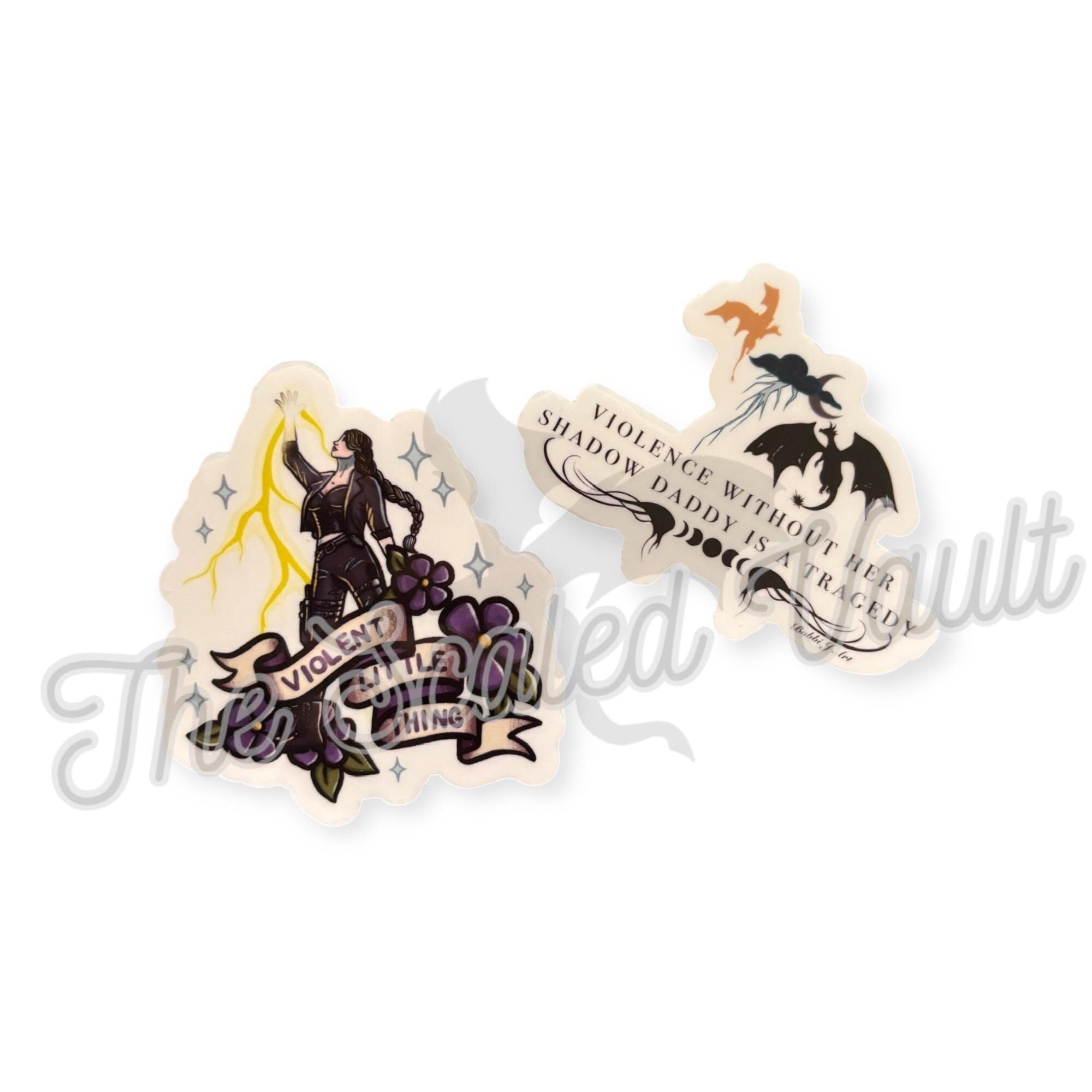 Violence Sticker bundle, laminated transparent