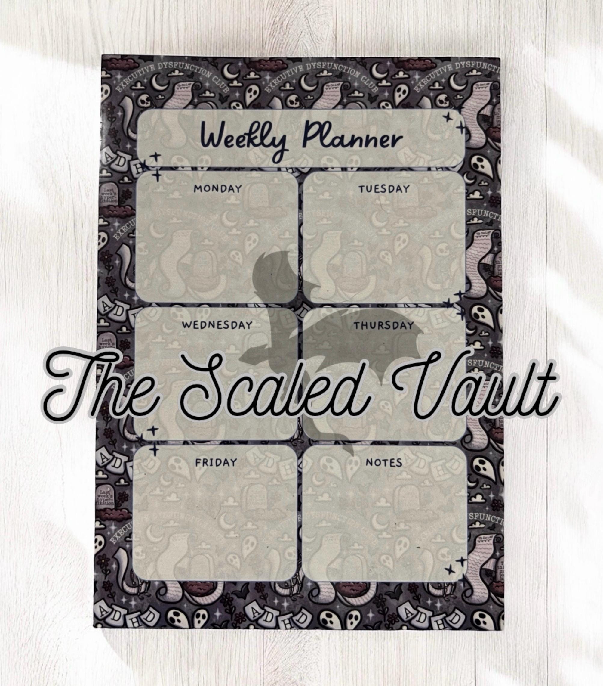 WEEKLY Magnetic Mini Planner 5x7 ADHD