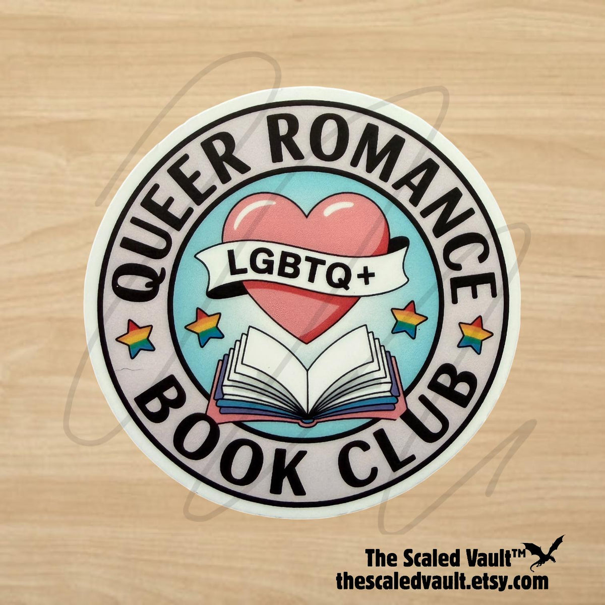 LGBTQ+ Sticker laminated