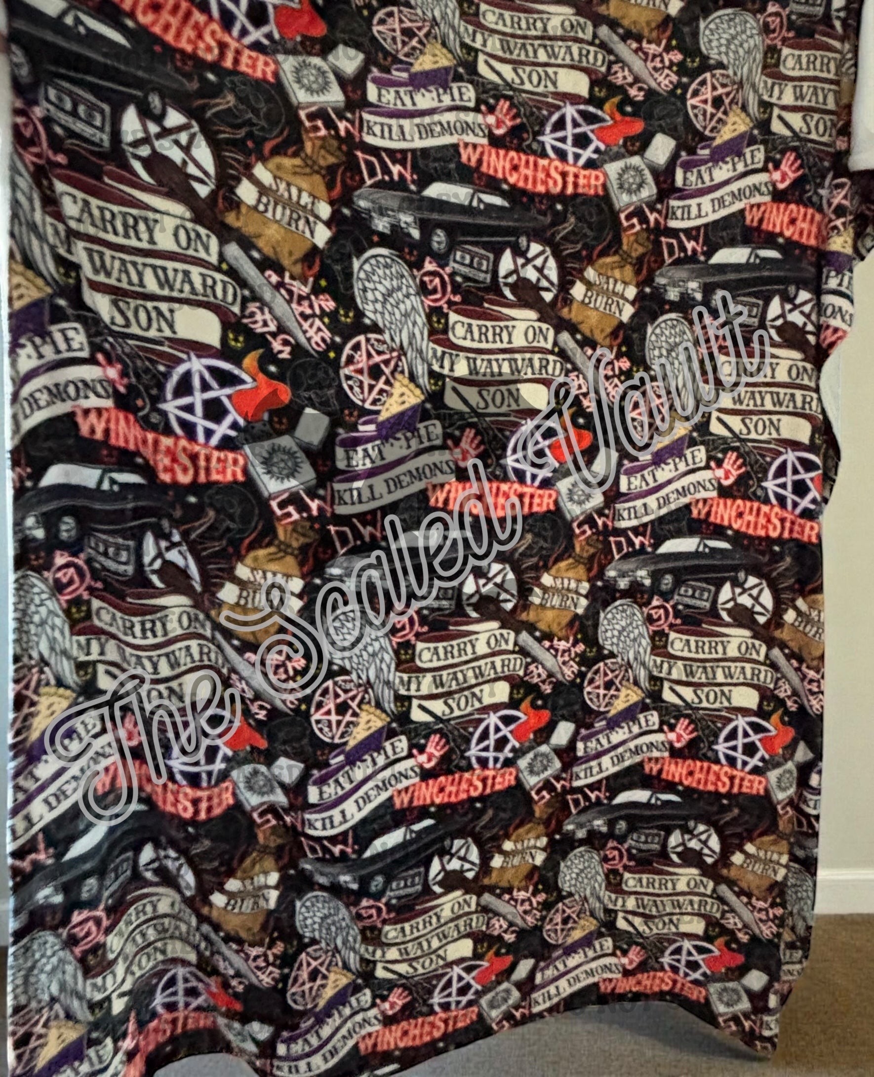 Carry On Wayward Son XL Minky Blanket
