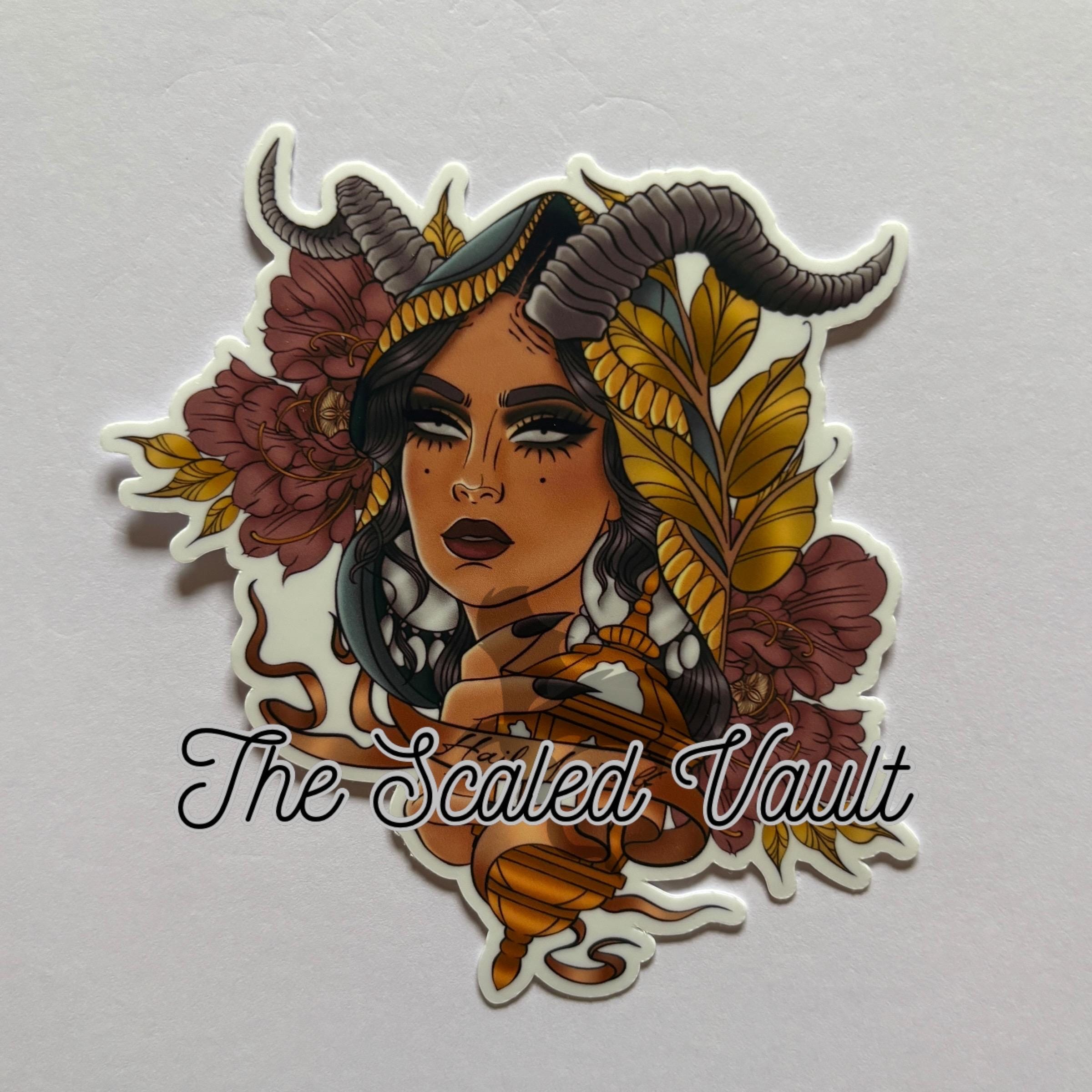 Queen laminated sticker 4”, multiple options