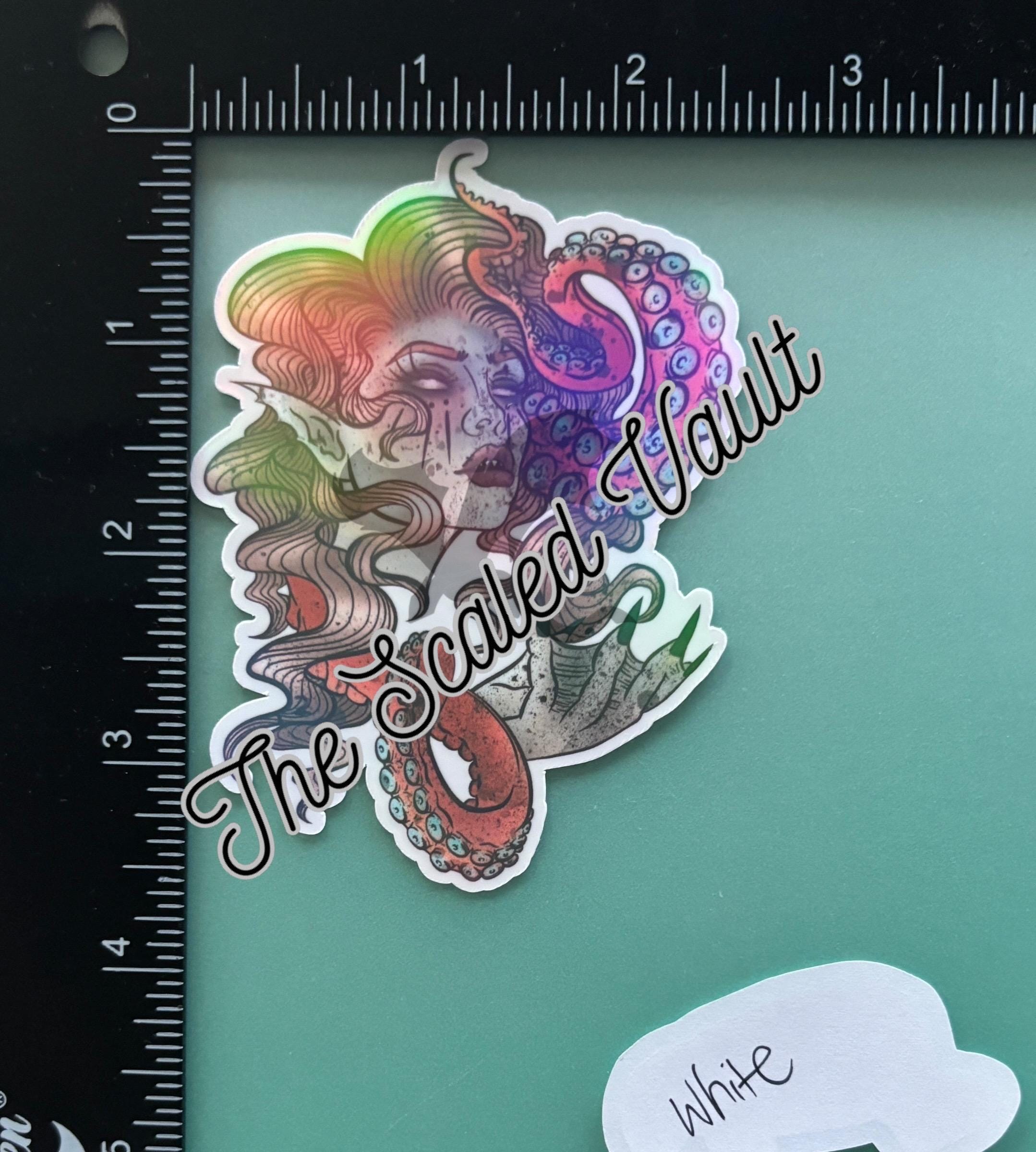 Siren laminated sticker, multiple options