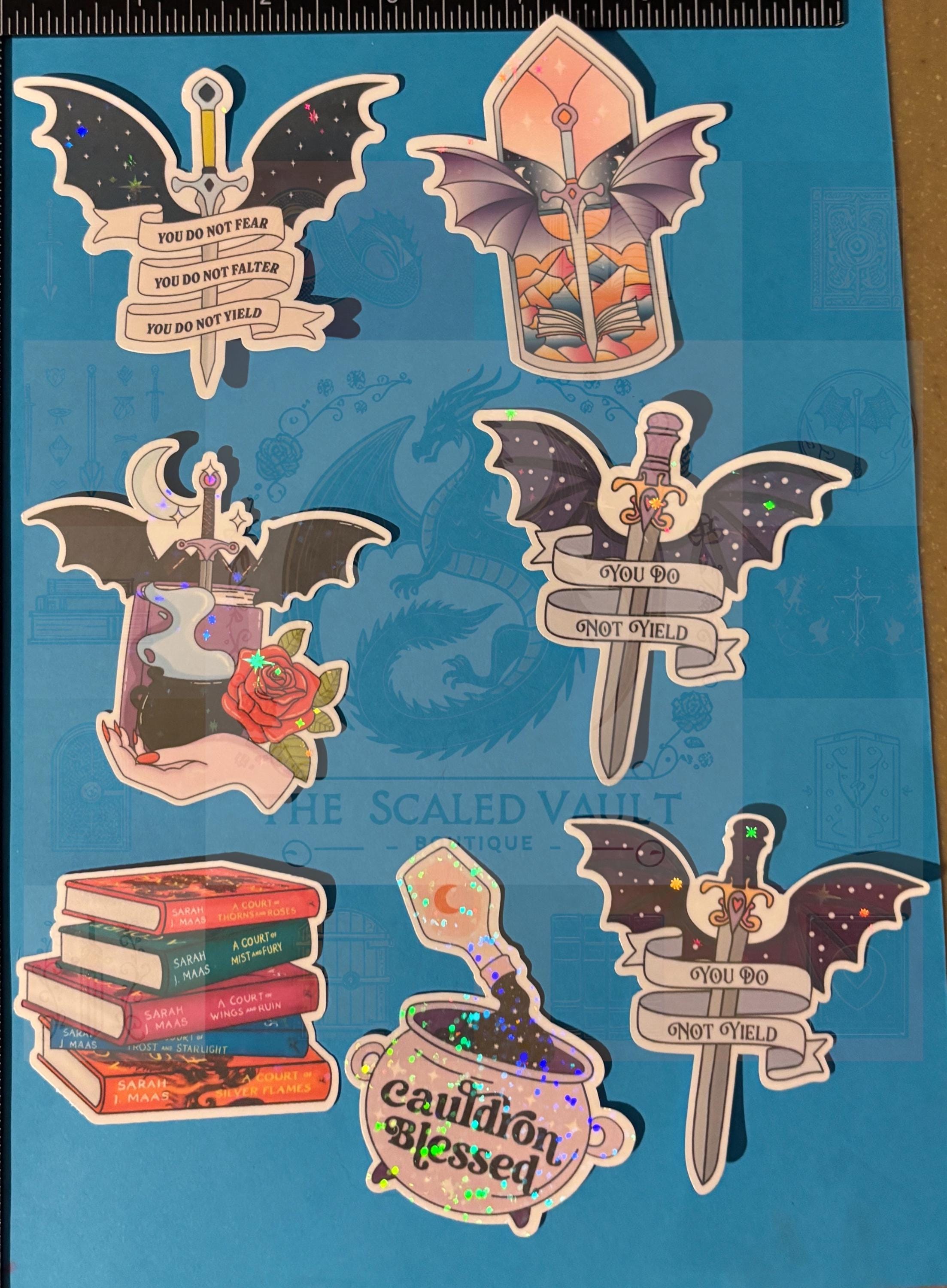 Holographic Laminated Stickers- (ACOTAR) see description