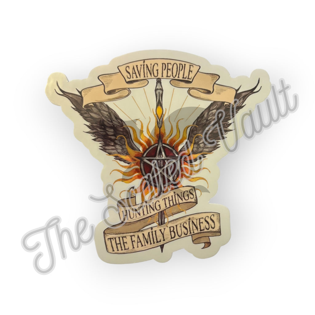 Supernatural Sticker transparent 2.5”
