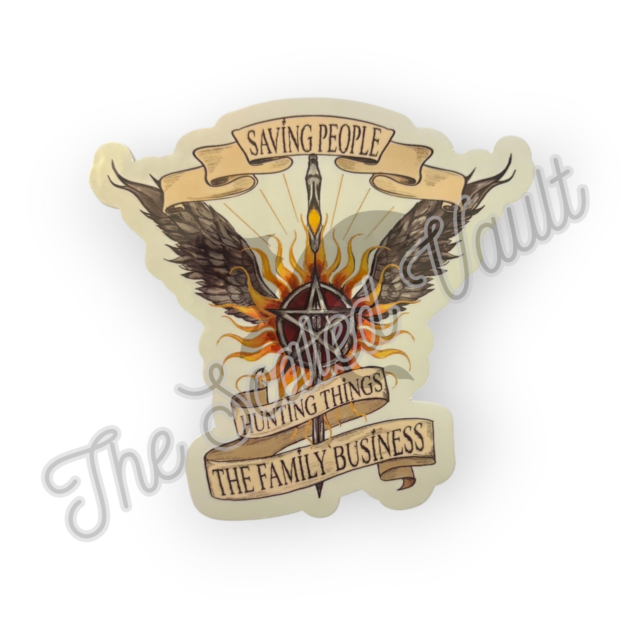 Supernatural Sticker transparent 2.5”