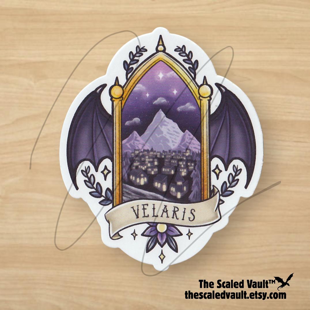 Secret City Sticker 2.8” laminated white