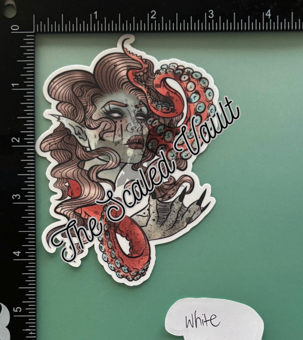 Siren laminated sticker, multiple options