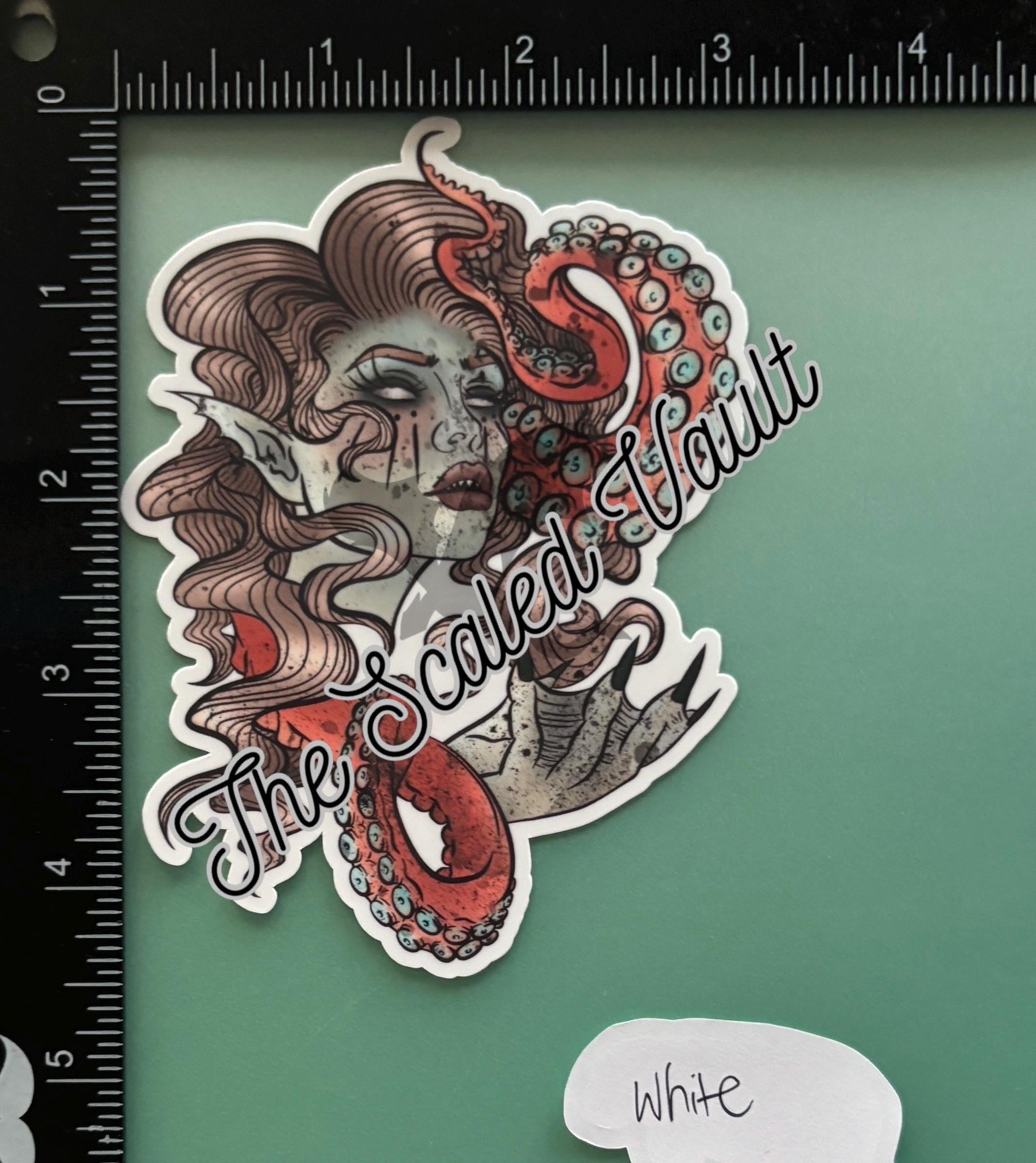 Siren laminated sticker, multiple options