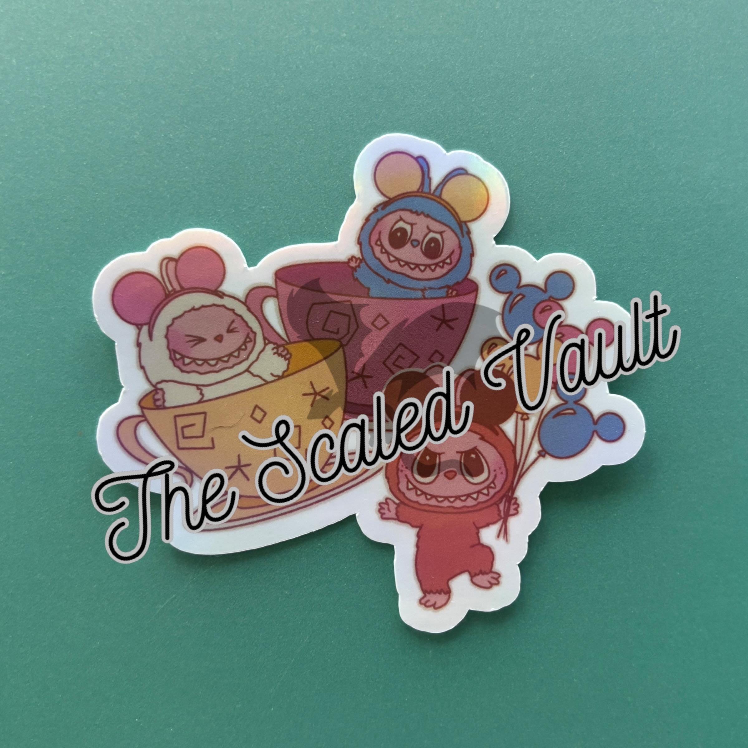 Bubu Sticker, holographic laminated- two size options