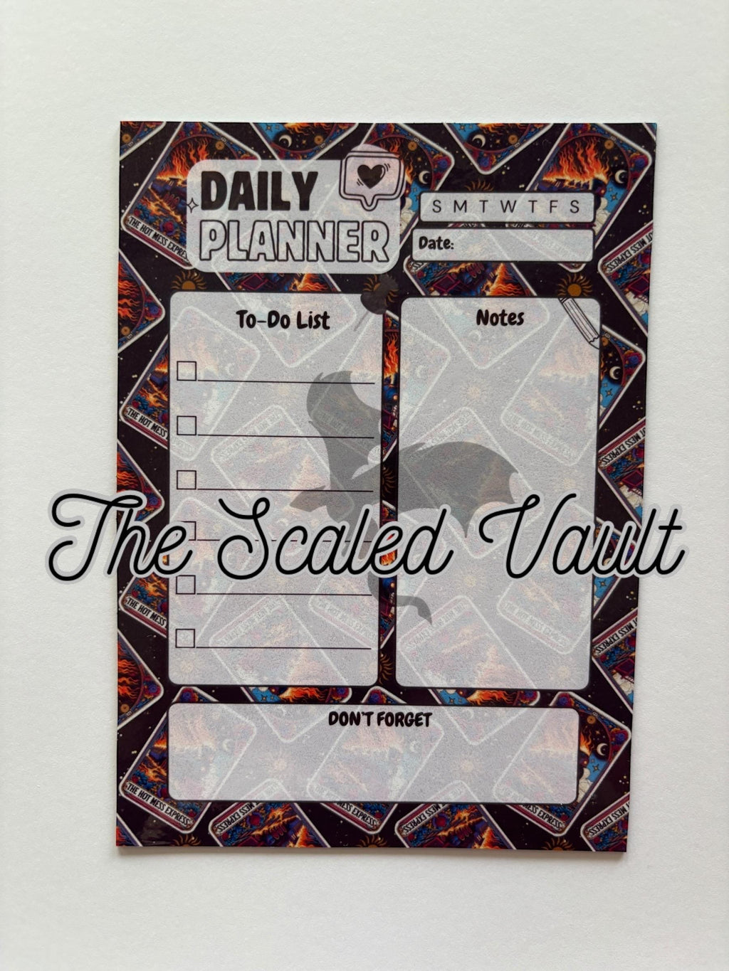 DAILY Magnetic Mini Planner 5x7 Hot Mess