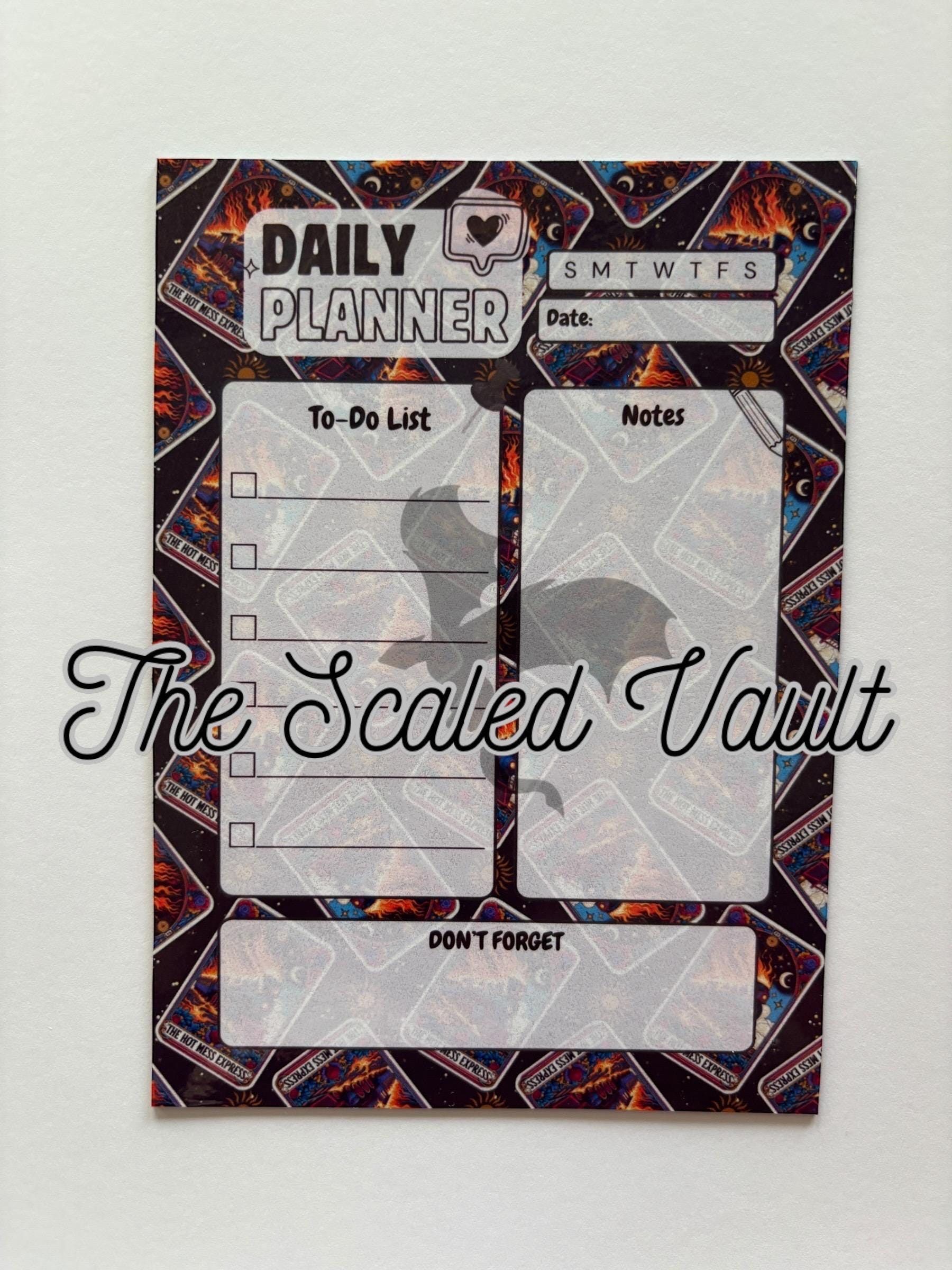 DAILY Magnetic Mini Planner 5x7 Hot Mess