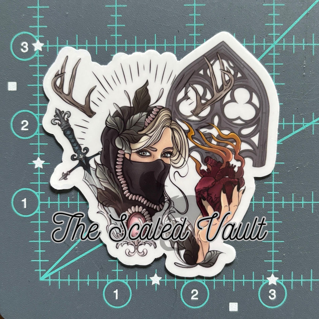 Fireheart Transparent Large Sticker
