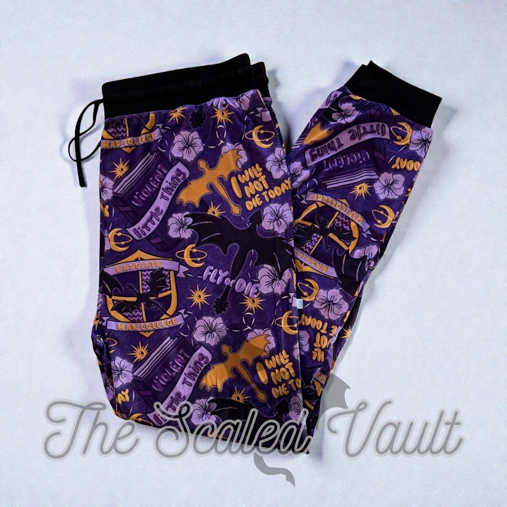 Adult uni-sex Bamboo Joggers Violent Little Thing Medium
