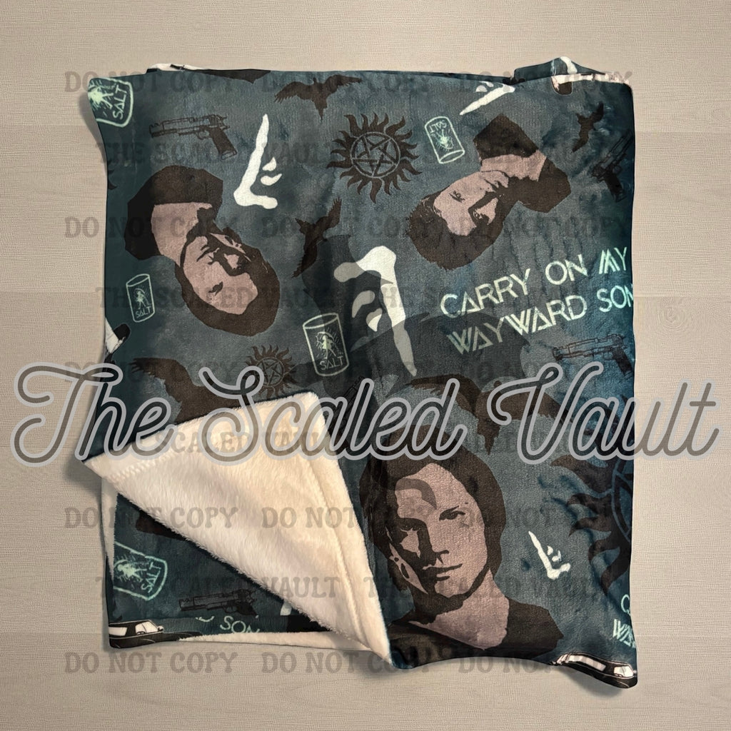 Supernatural J2 Minky Blanket