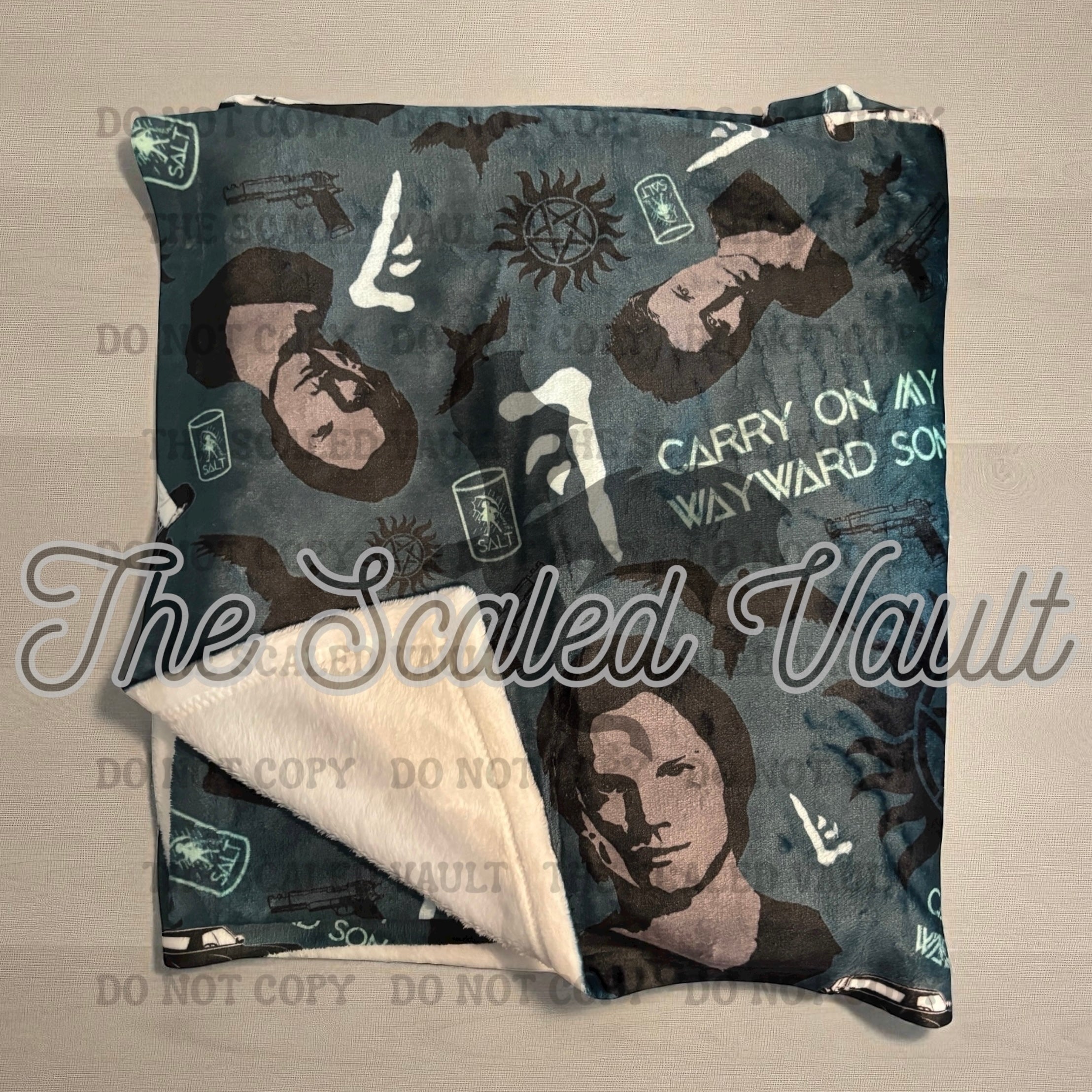 Supernatural J2 Minky Blanket