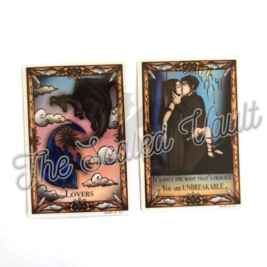 Violence and Shadow Sticker bundle, laminated transparent