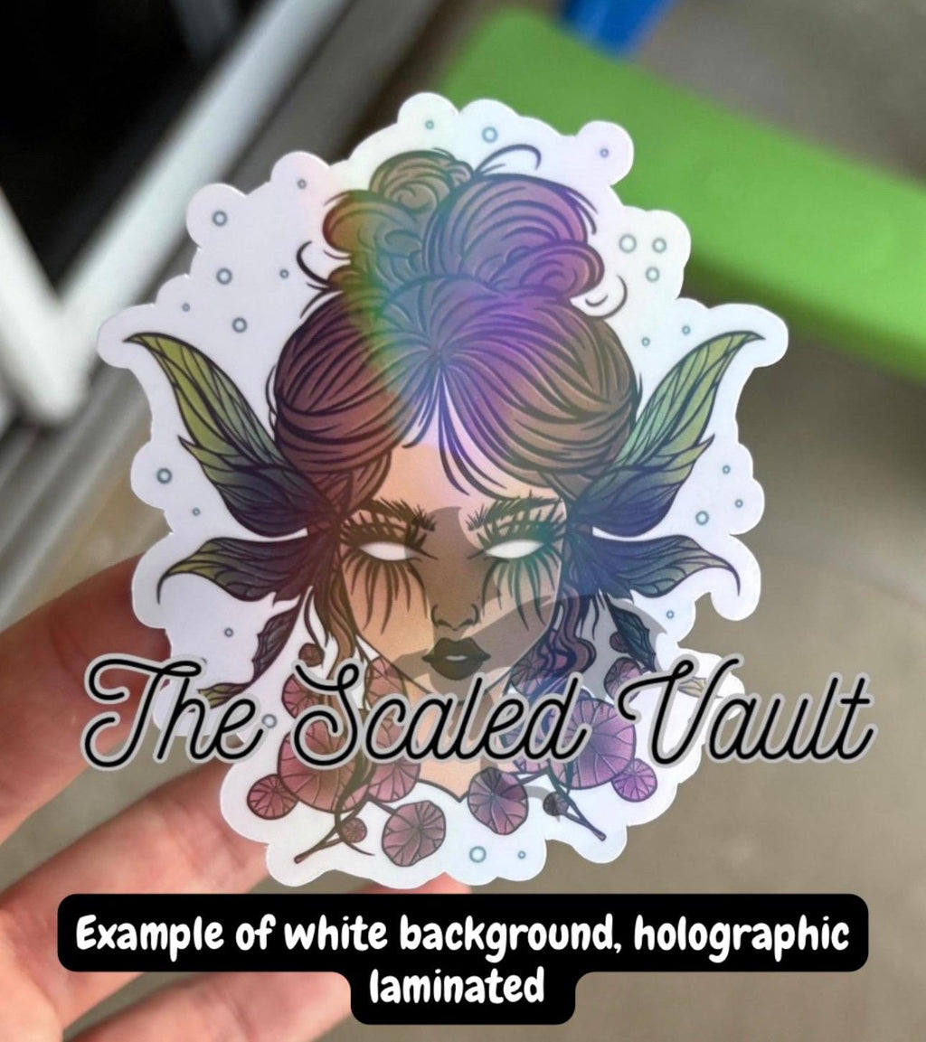 Masked Men sticker 2.5” holographic