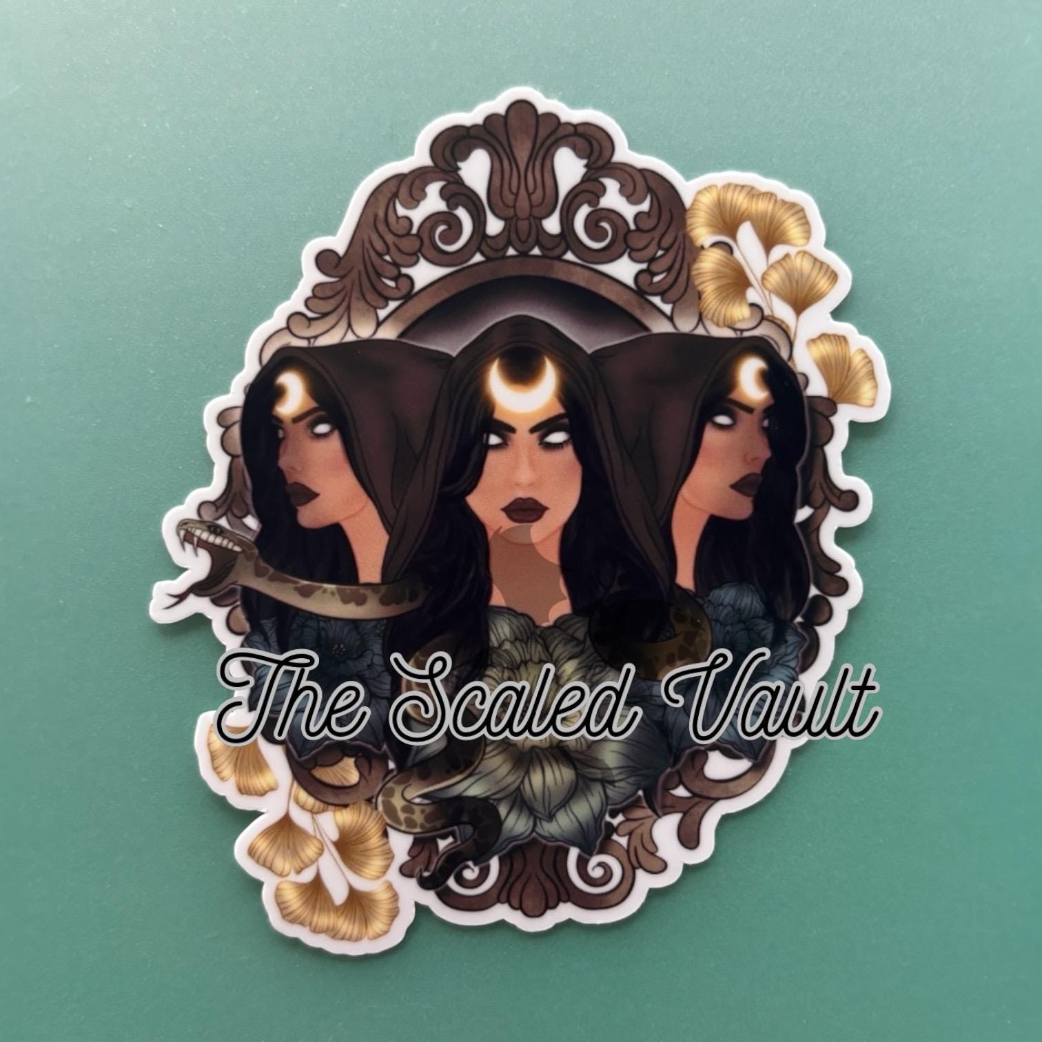 Hecate laminated sticker, multiple options