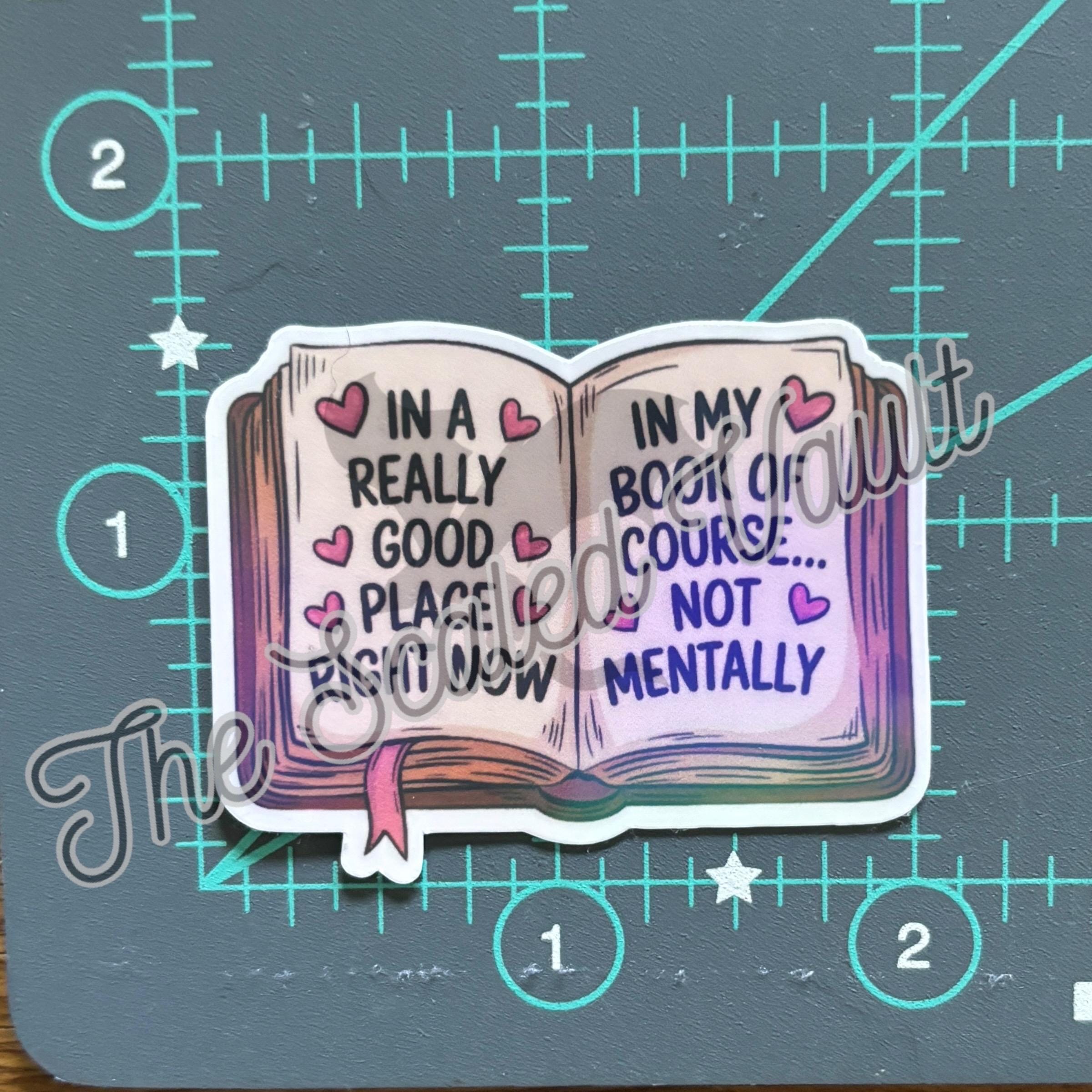 Bookish 2” Sticker bundle holographic laminated