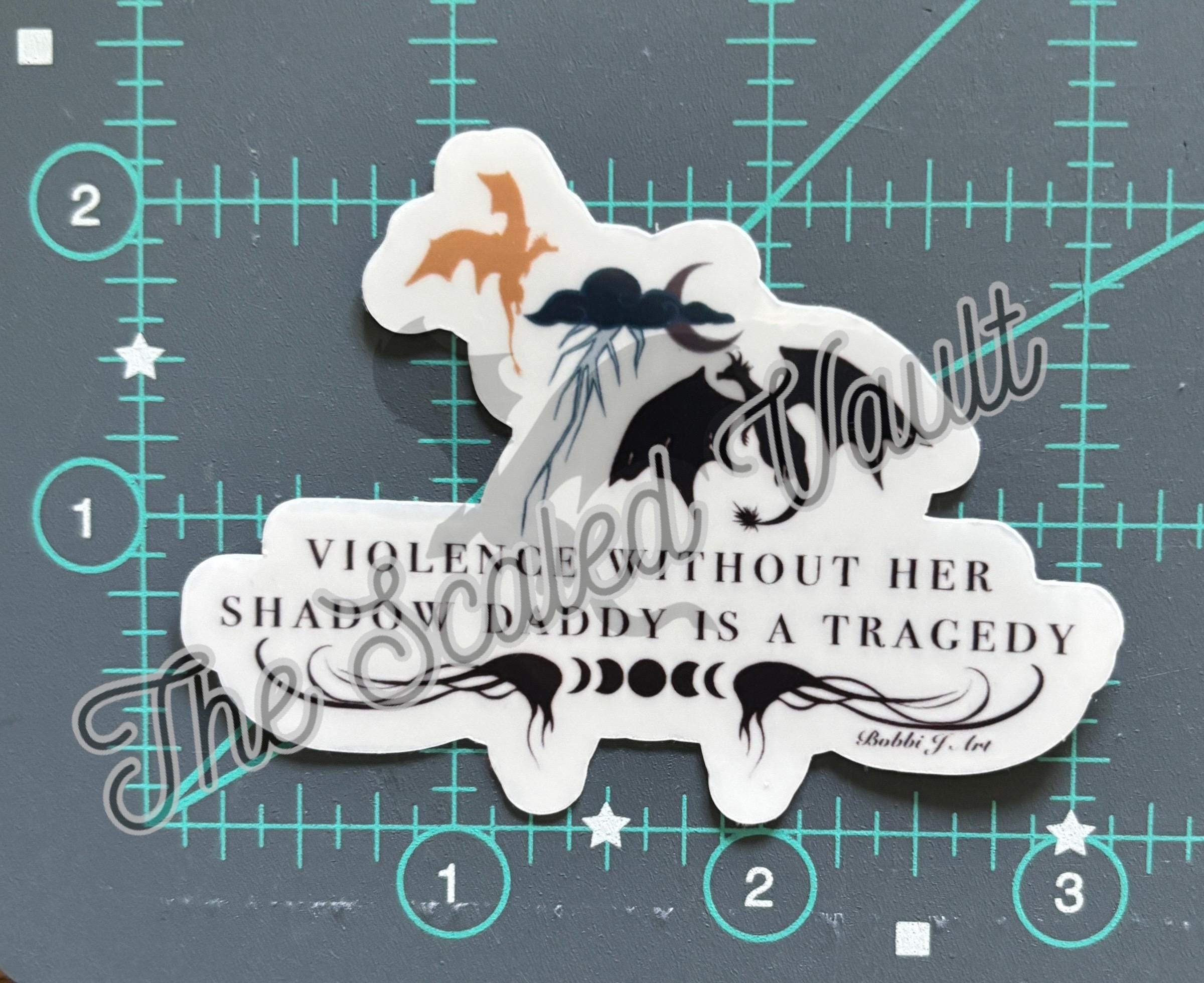 Violence Sticker bundle, laminated transparent