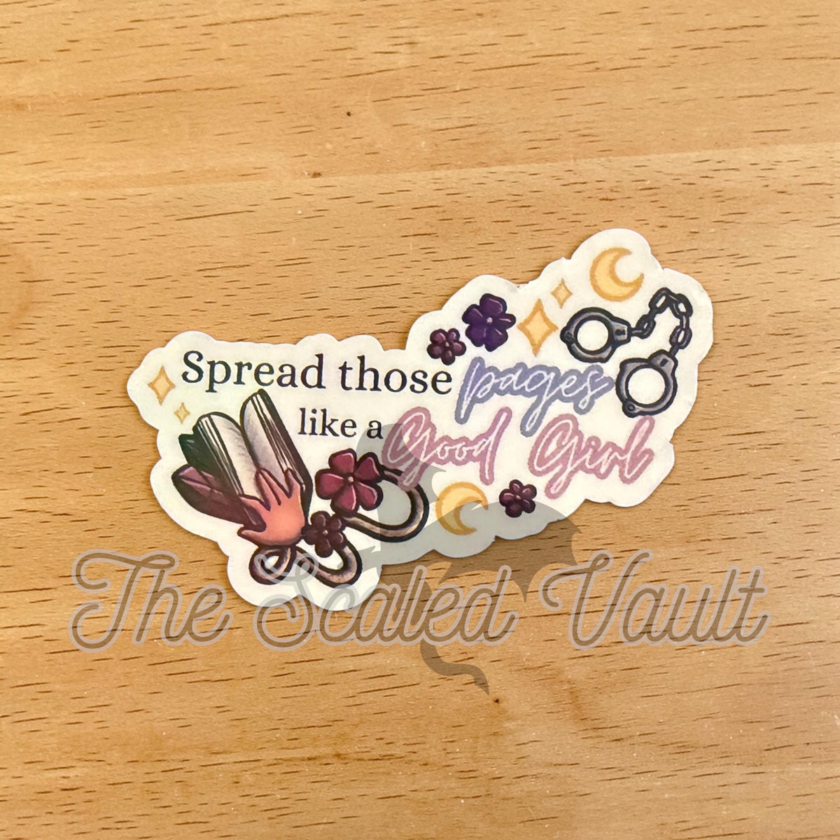 Spicy book sticker bundle 1 -  holographic laminated