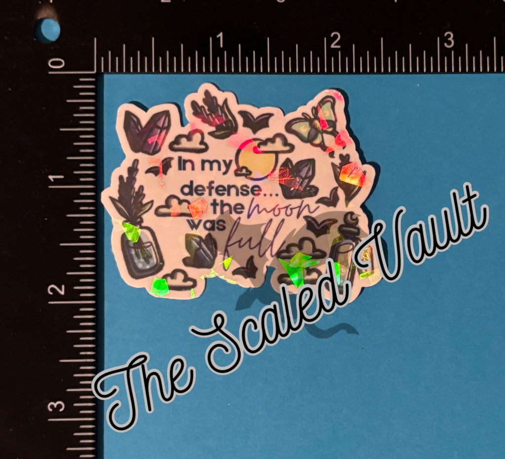 Assorted Witchy & Horror Stickers - holographic laminated
