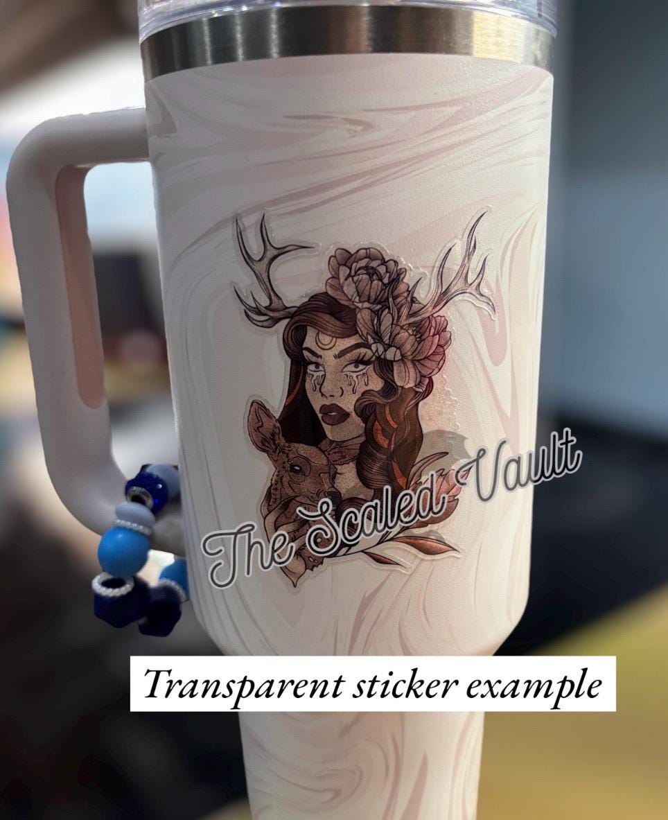 Fairy Reader Transparent  Sticker, multiple options
