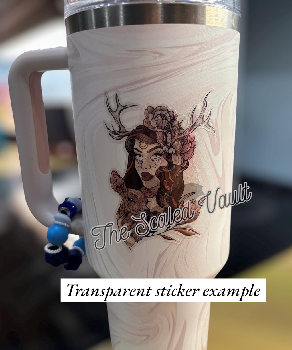 Queen laminated sticker 4”, multiple options