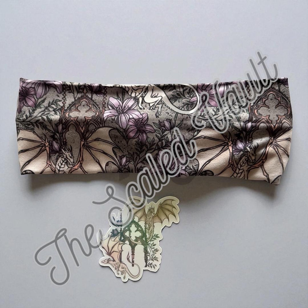 Women’s headband + sticker bundle : dragon
