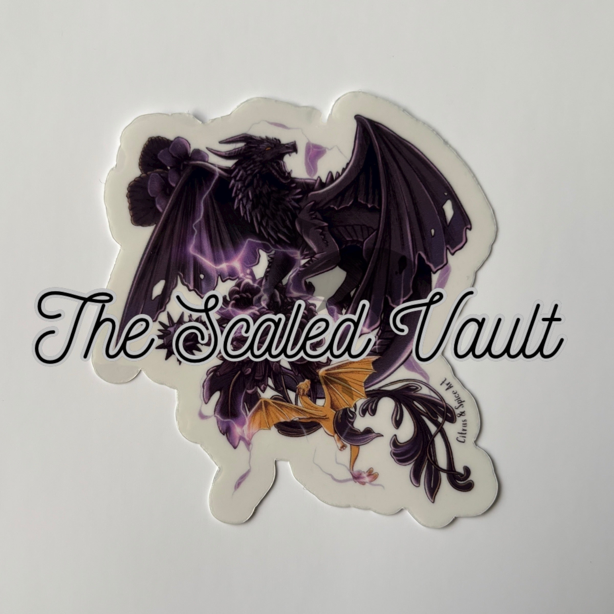 Violence’s Dragons Transparent Sticker 3”