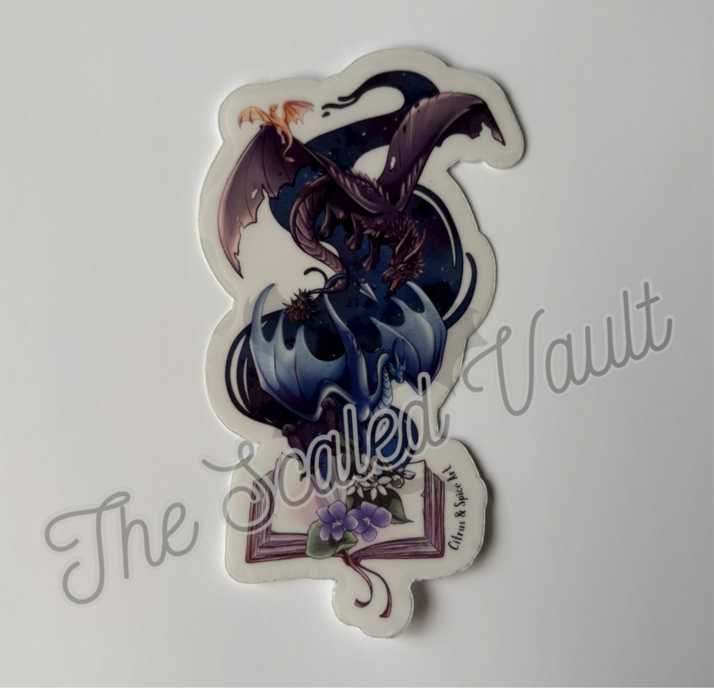 Fourth Main Dragons Transparent Sticker 3”