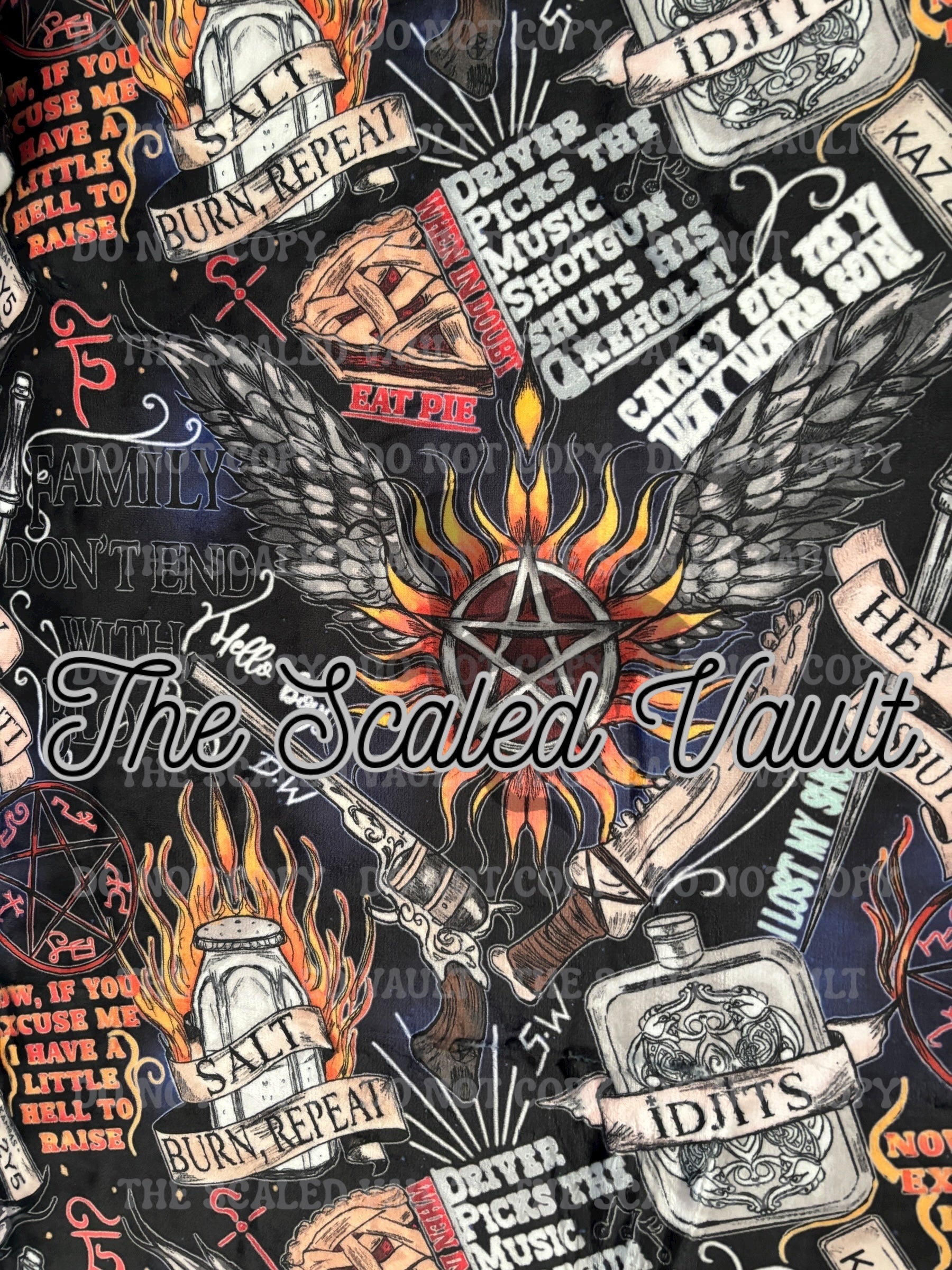 Supernatural Minky Blanket