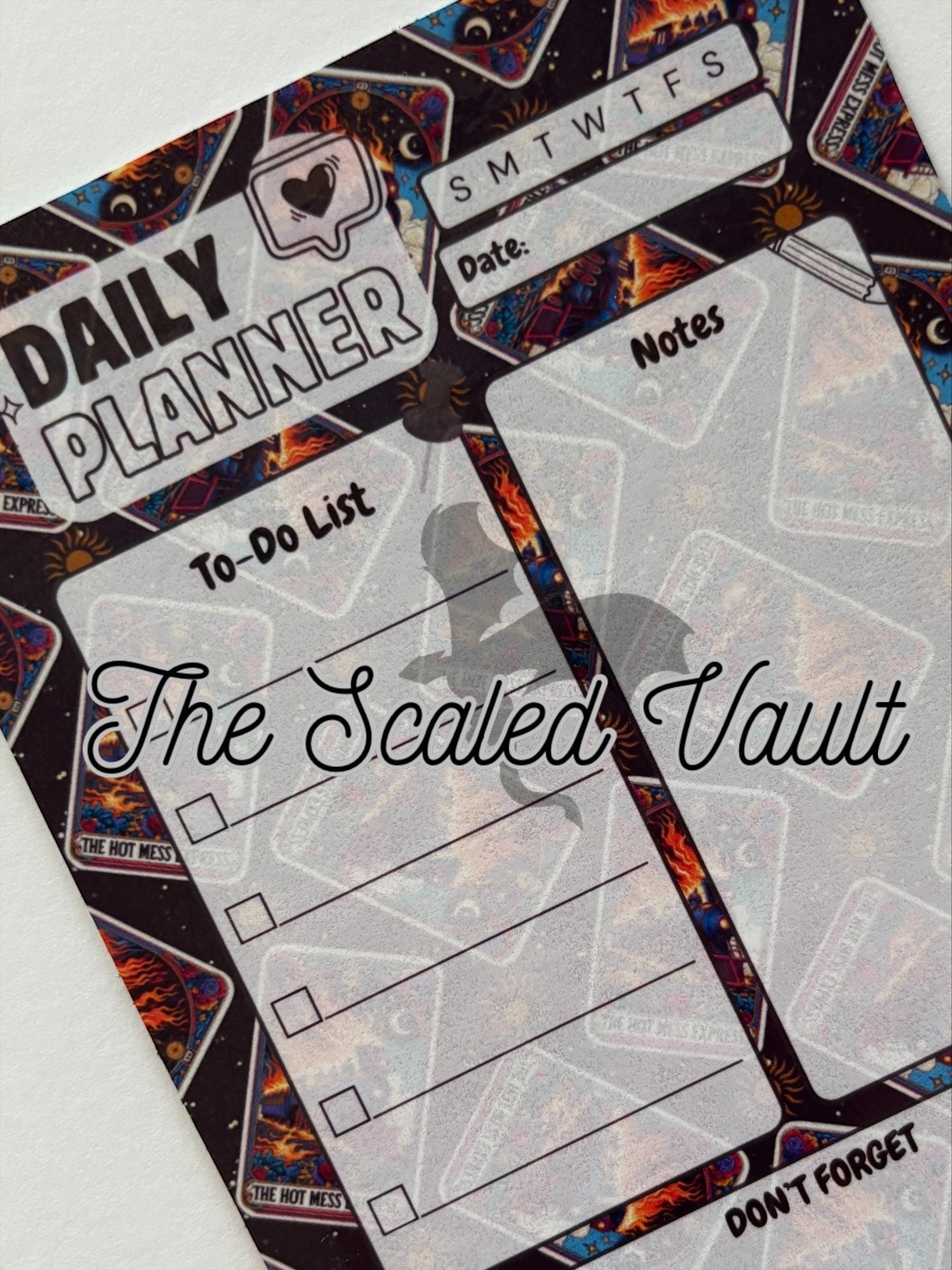 DAILY Magnetic Mini Planner 5x7 Hot Mess