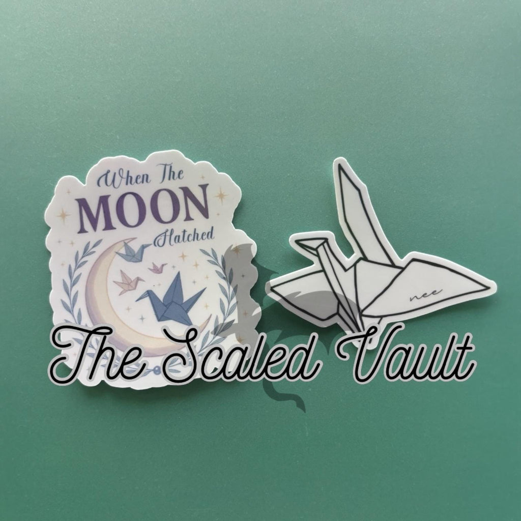 Moon Hatched Sticker holographic set