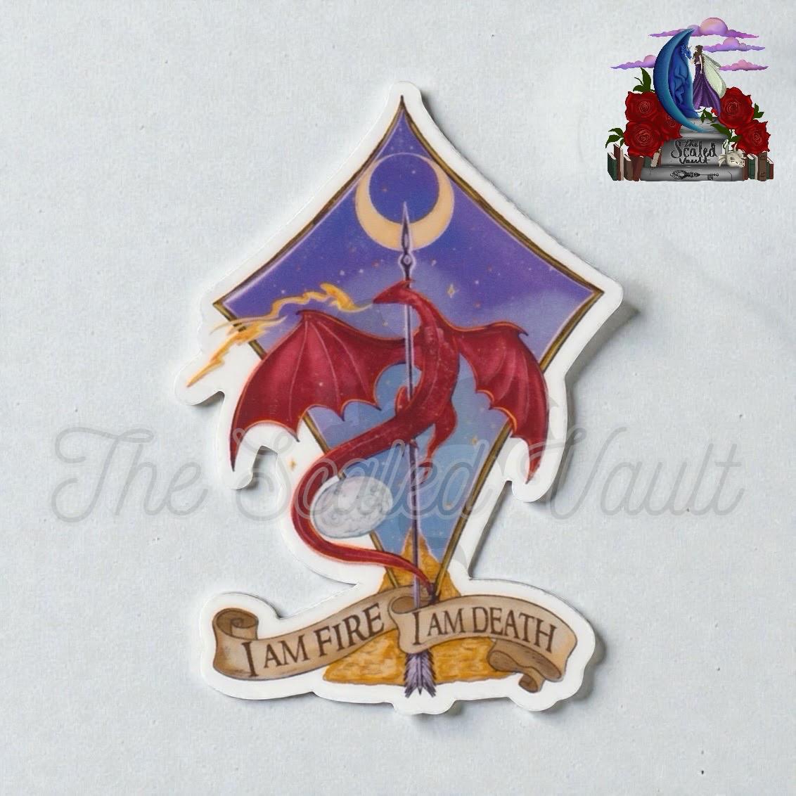 Dragon Under the Mountain, Transparent Sticker 3”