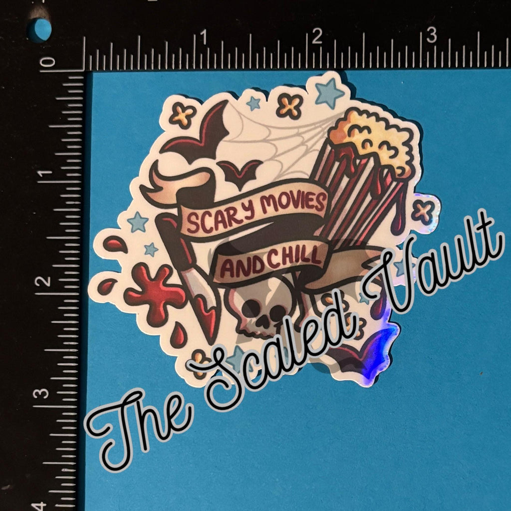 Assorted Witchy & Horror Stickers - holographic laminated