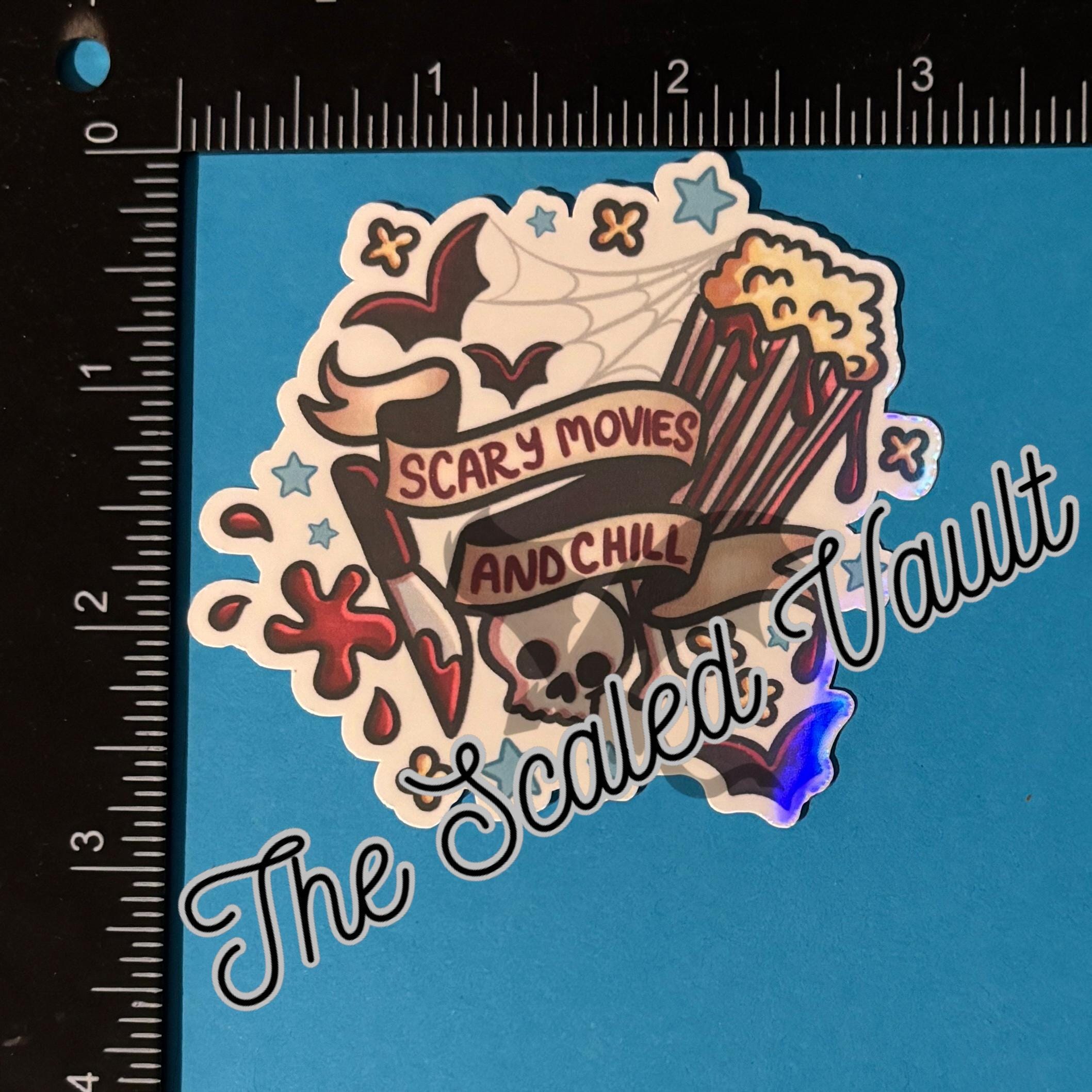 Assorted Witchy & Horror Stickers - holographic laminated