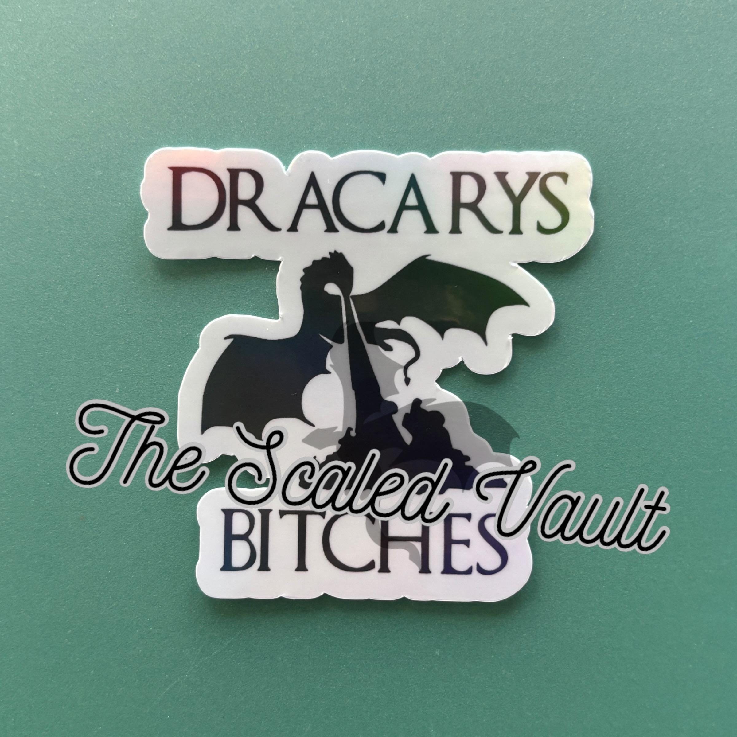 Dracarys small Sticker holographic laminated