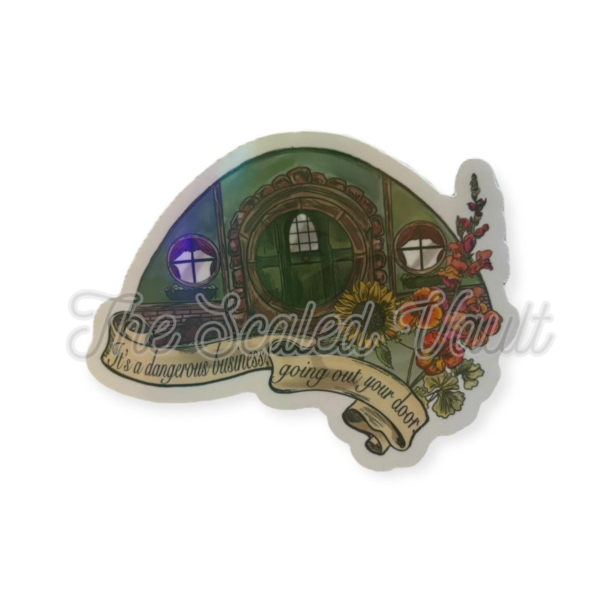 LOTR Sticker set, 3” white holographic