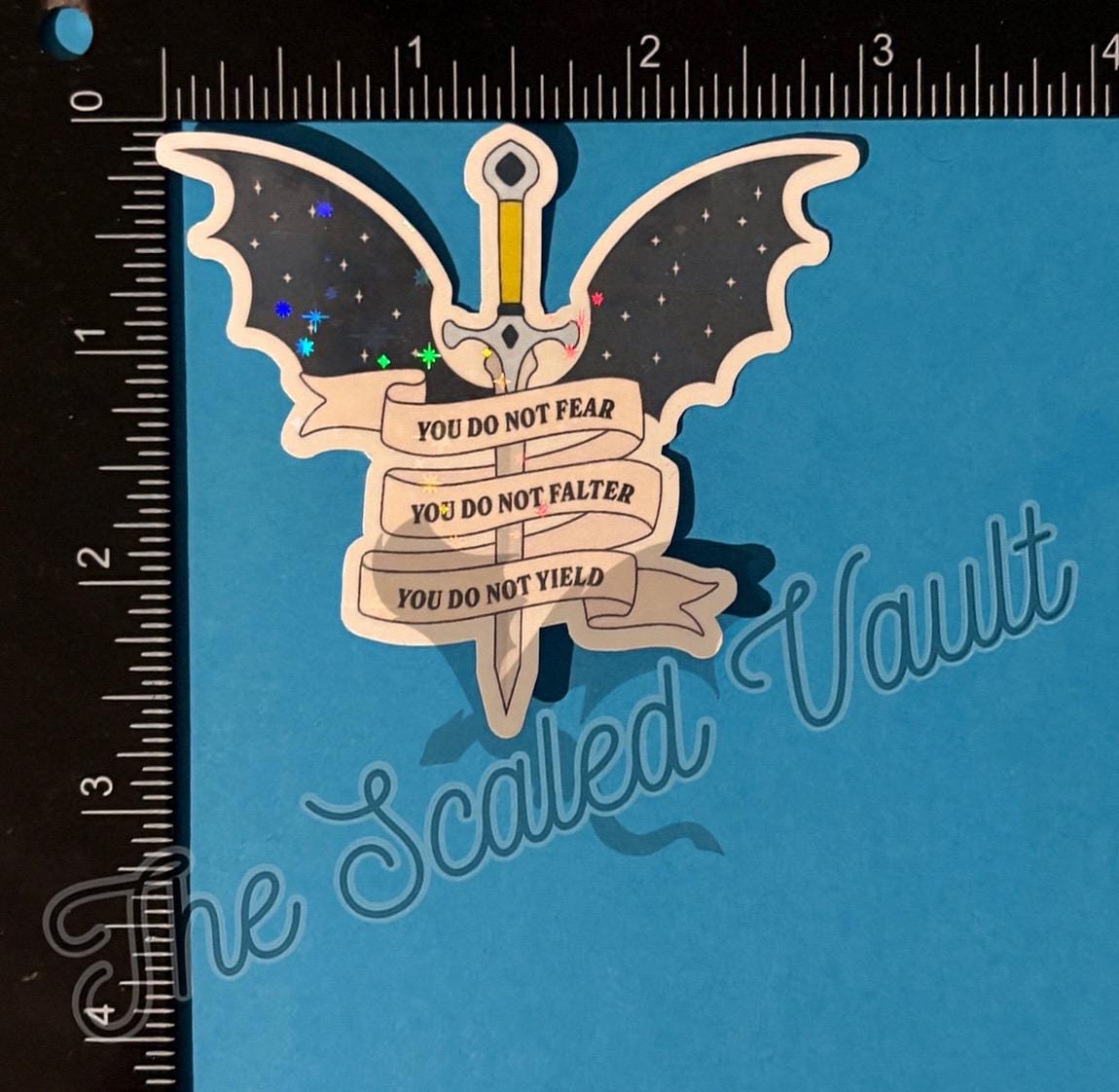Holographic Laminated Stickers- (ACOTAR) see description