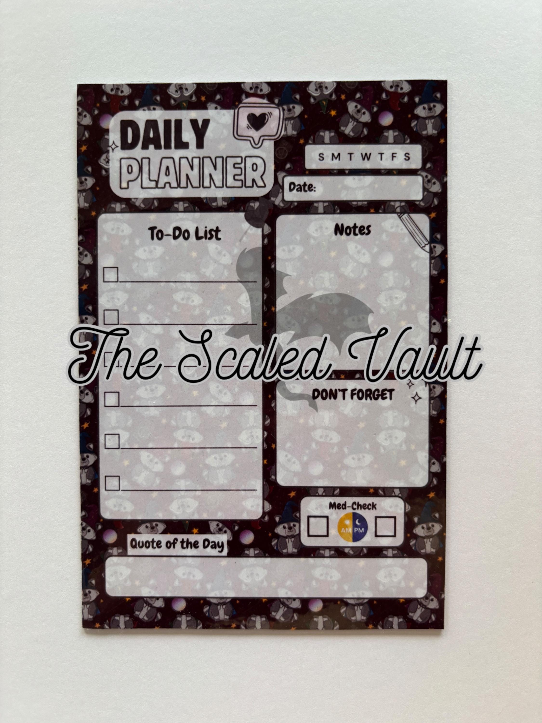DAILY Magnetic Mini Planner 5x7 Raccoons