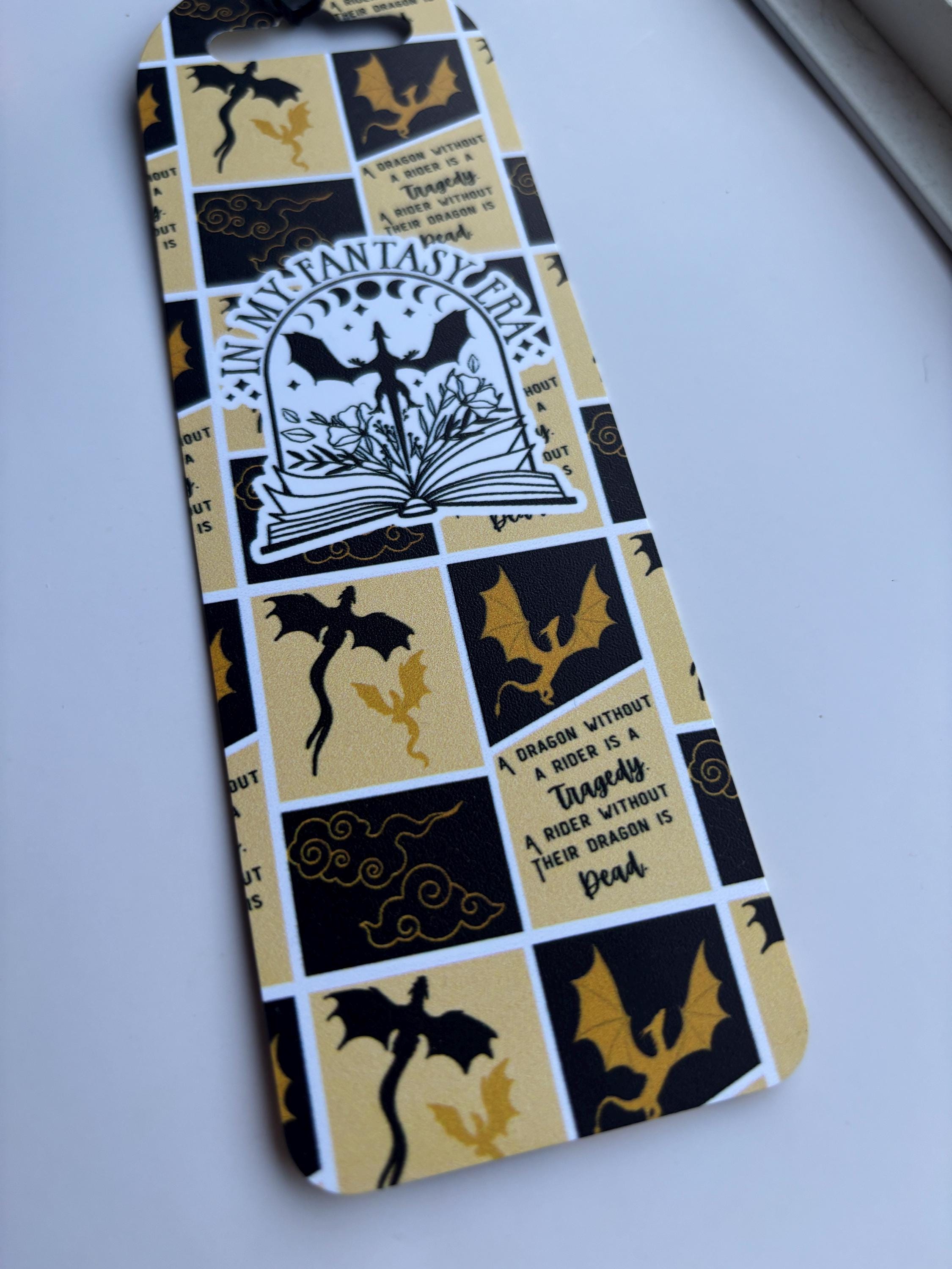 Fantasy Romance Themed Bookmark dragon without rider
