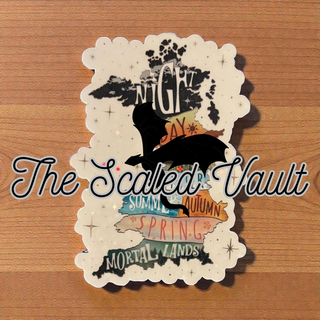 Transparent Holographic Laminated Stickers ACOTAR bundle
