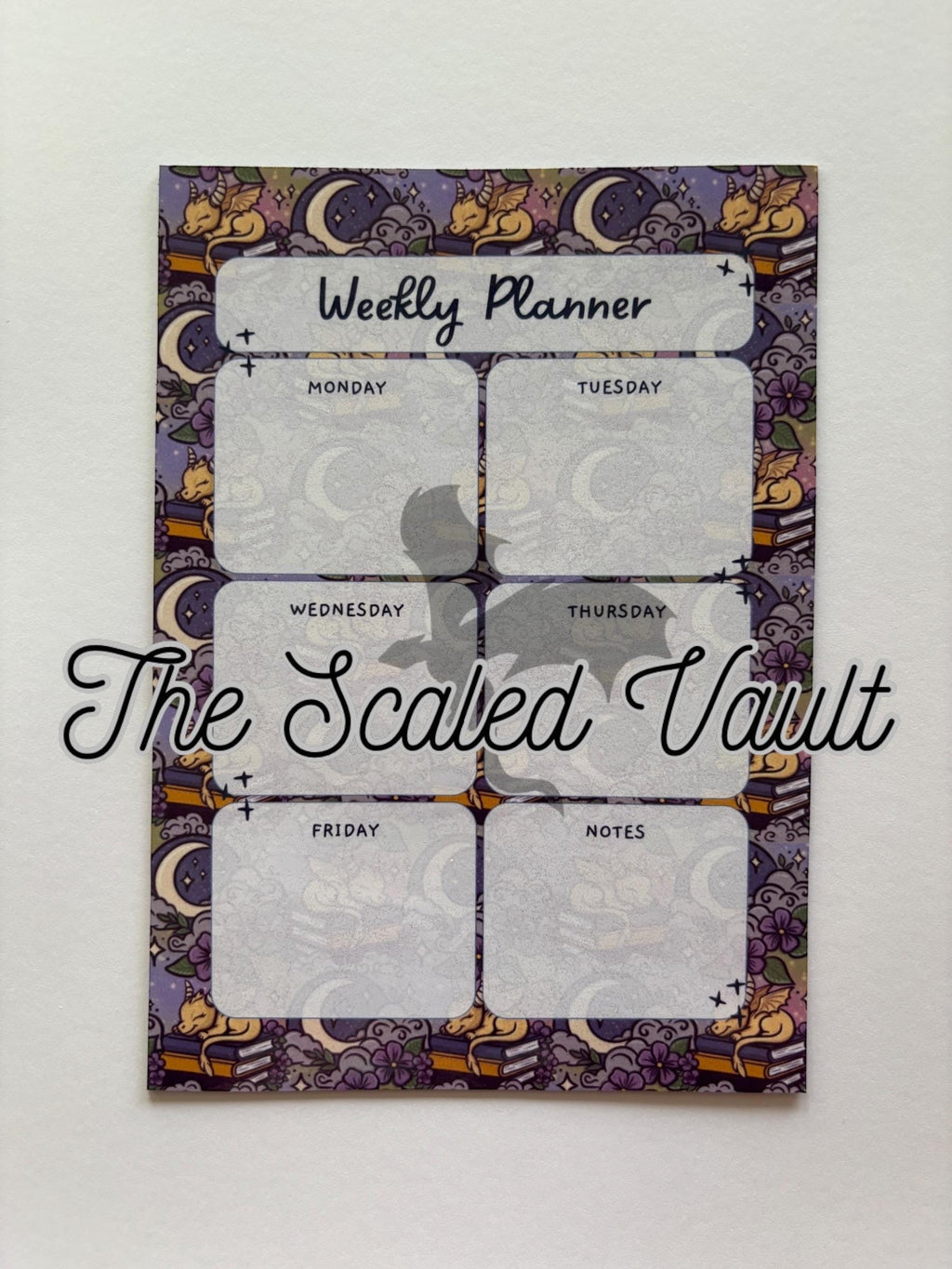 WEEKLY Magnetic Mini Planner 5x7 Dragons