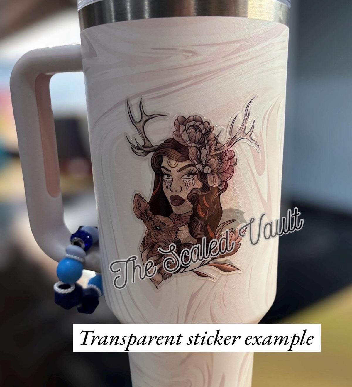 Blackbeak Sticker, laminated transparent