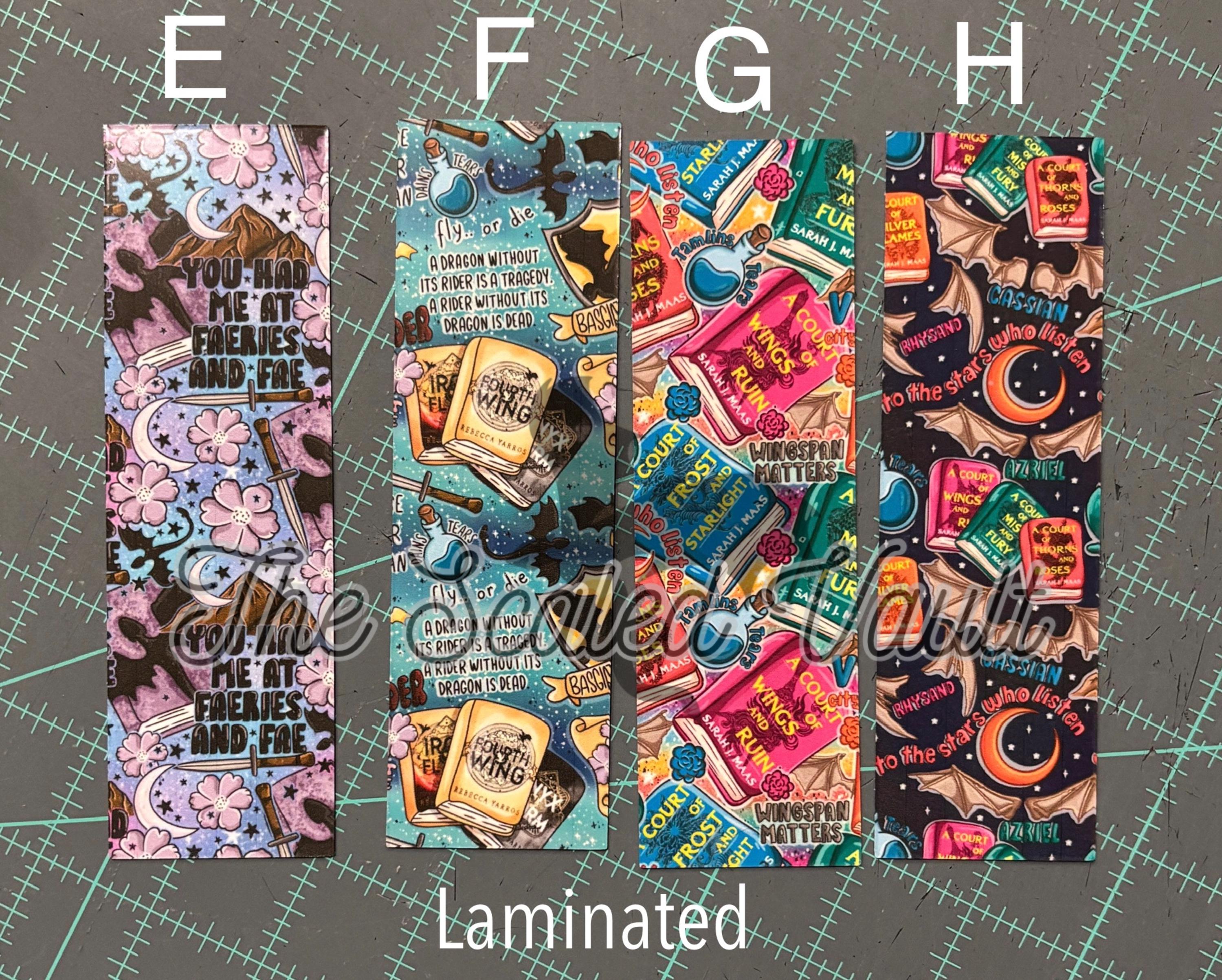Handmade laminated bookmarks  - choose one
