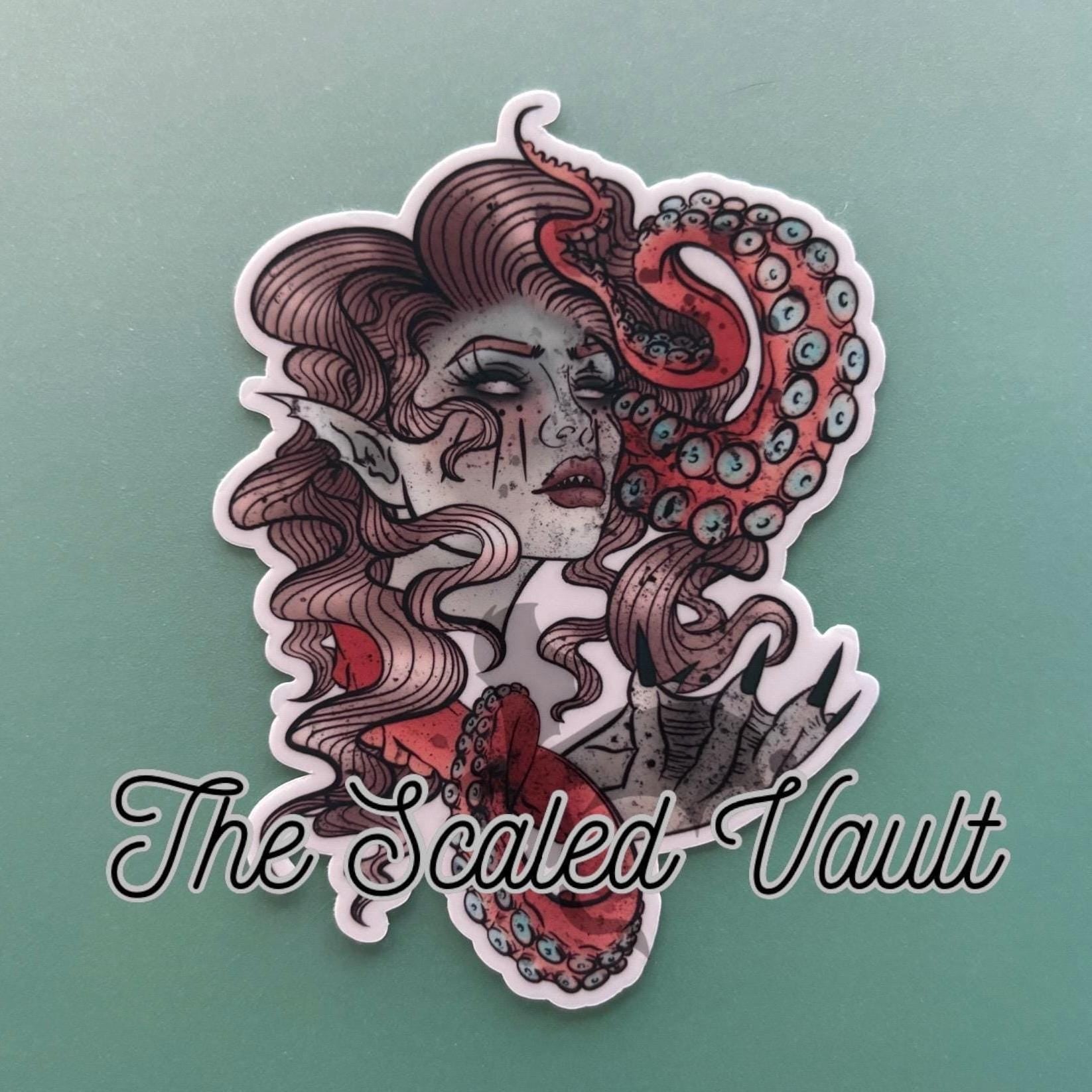 Siren laminated sticker, multiple options